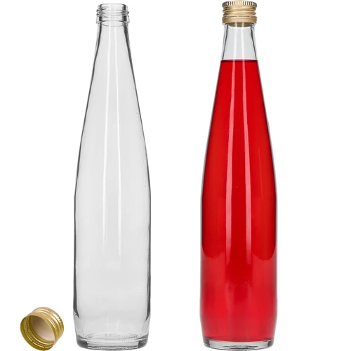 Klubowa-flaske 500 ml med gyldent skruelåg, sæt med 6 stk. - 4
