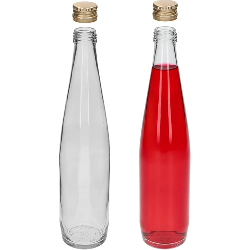 Klubowa-flaske 500 ml med gyldent skruelåg, sæt med 6 stk. - 5