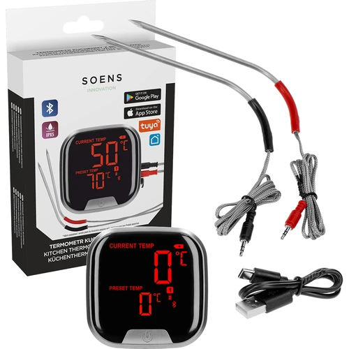 Køkkentermometer med Bluetooth, 2 sonder - 2