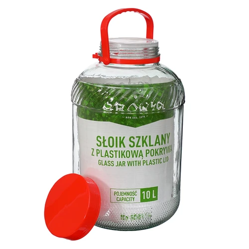 Krukke 10 L med plastiklåg - 5