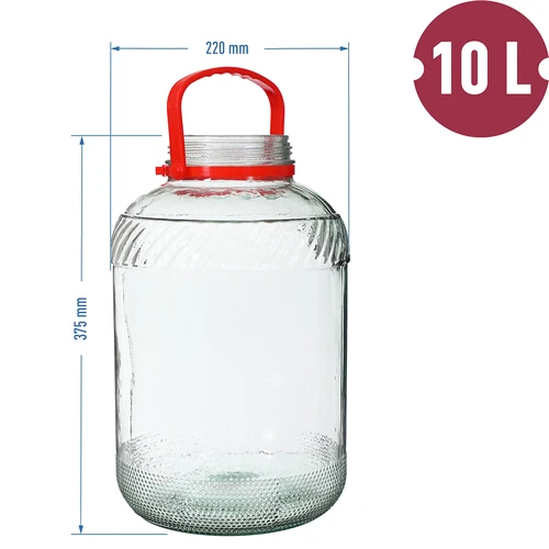 Krukke 10 L med plastiklåg - 6