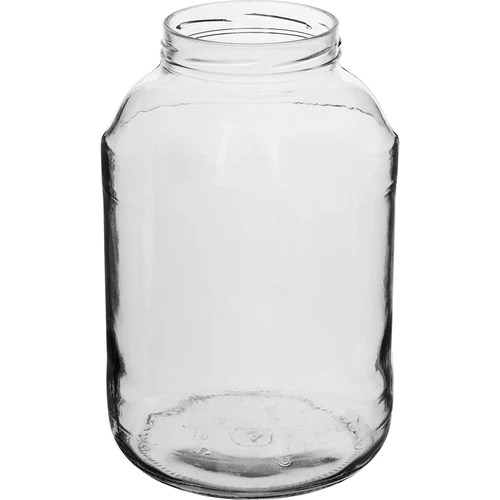 Krukke 4 L, farvet låg + gaffel eller tang - 2
