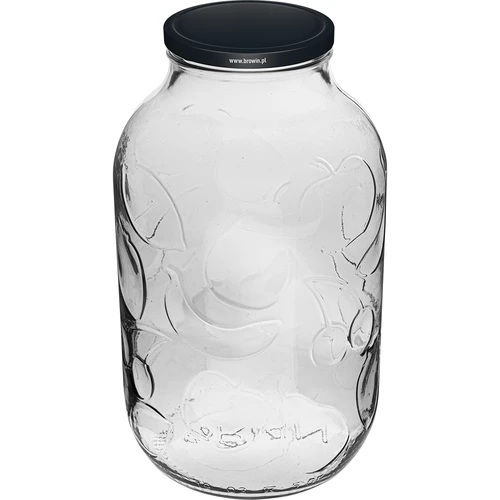 Krukke 5L med farverigt låg fi 100