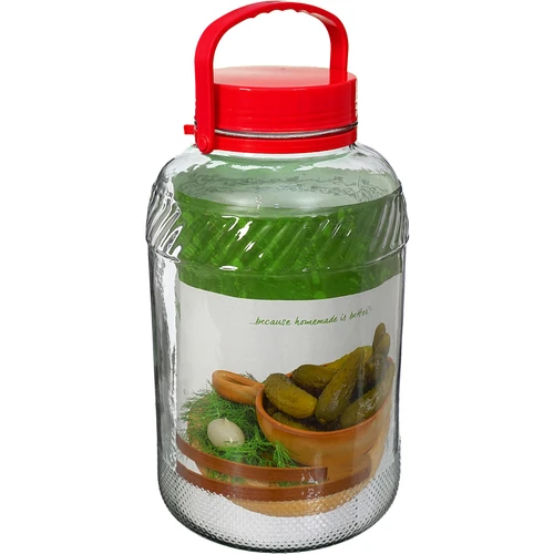 Krukke 8 L med plastiklåg - 3