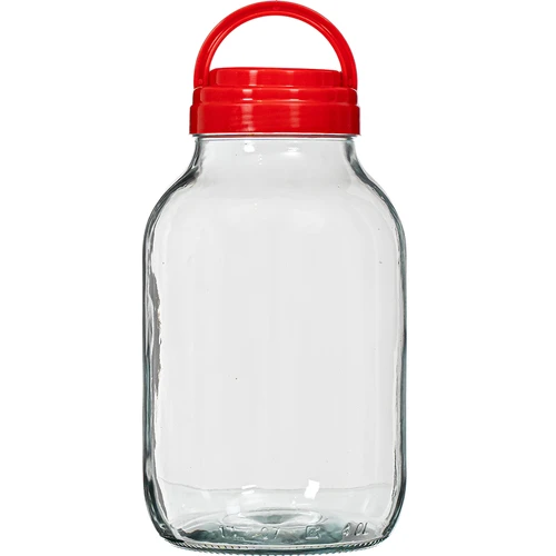 Krukke TO 4 L og låg fi 100 med håndtag