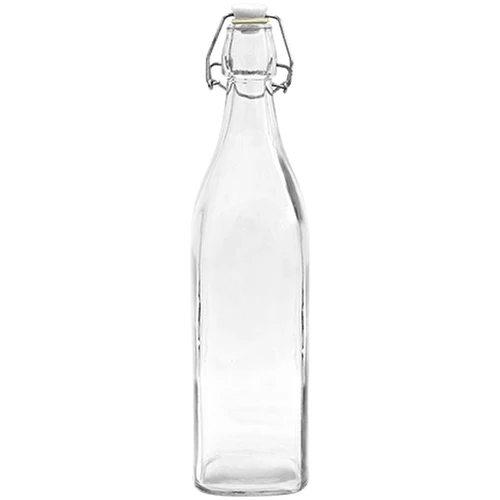 Kvadratflaske med hermetisk lukning 0,5 L