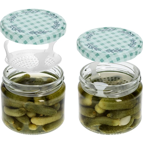 Lavt glas 330ml - med farvet låg fi 82/6, 6 stk. - 5