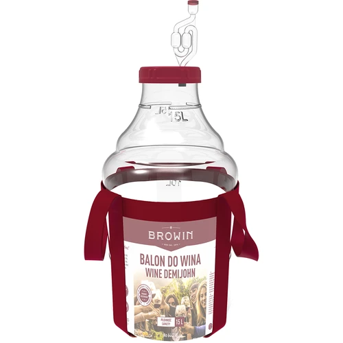 Let, brudsikker vinballon med seler, 15 L - 3