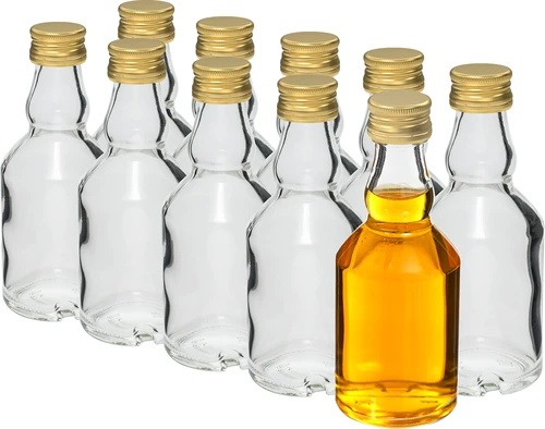 Lille Flaske 50 ml med låg - 10 stk. - 2