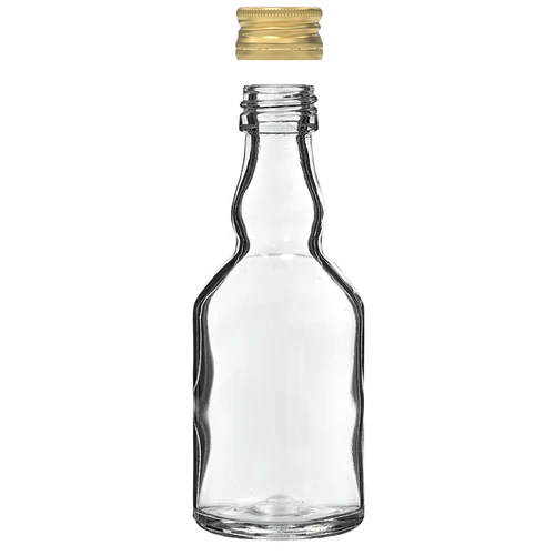 Lille Flaske 50 ml med låg - 10 stk. - 4
