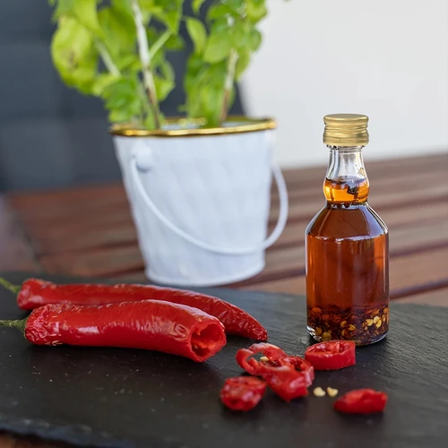 Lille Flaske 50 ml med låg - 10 stk. - 7