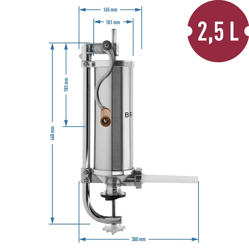 Lodret pølsestopper 2,5 kg - 10