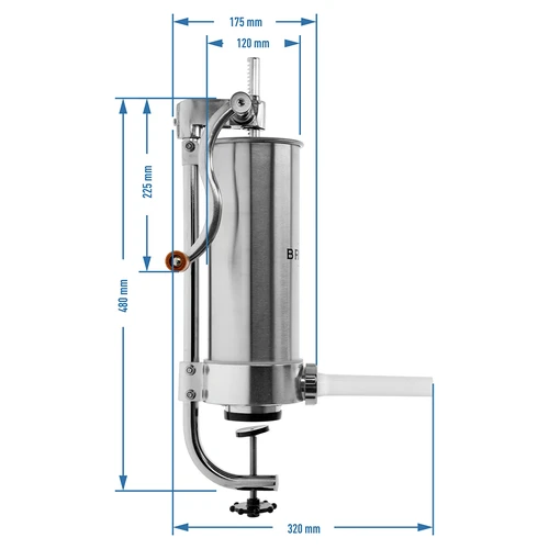 Lodret pølsestopper 3 kg - 9
