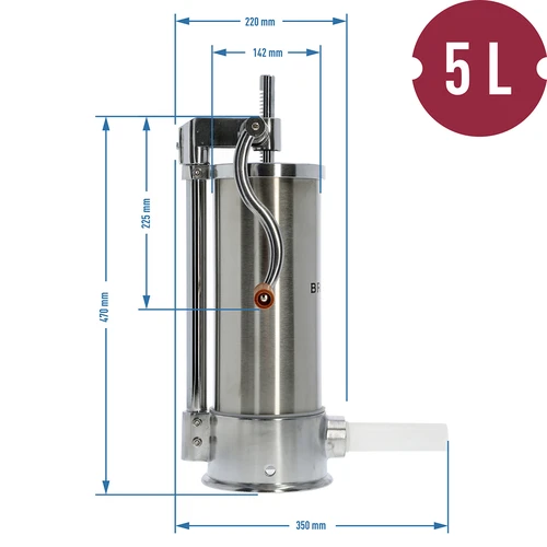 Lodret pølsestopper 5 kg - 10