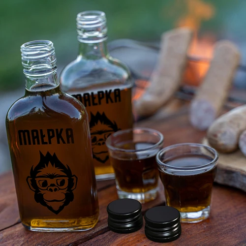 Lommelærke i glas 200 ml med skruelåg, tryk »Abe«, 1 stk. - 6