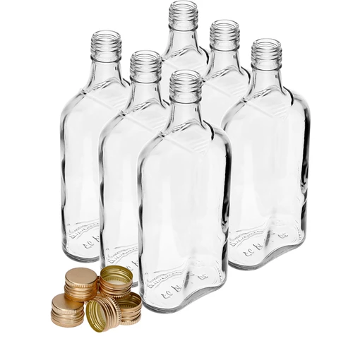Lommelærke 500 ml med skruelåg, 6 stk. - 10