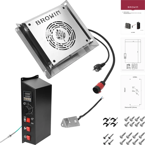 Modulsæt med digital termostat - dragON 2,7 kW, til have røgeovne - 2