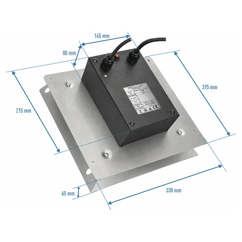 Modulsæt med digital termostat - dragON 2,7 kW, til have røgeovne - 9