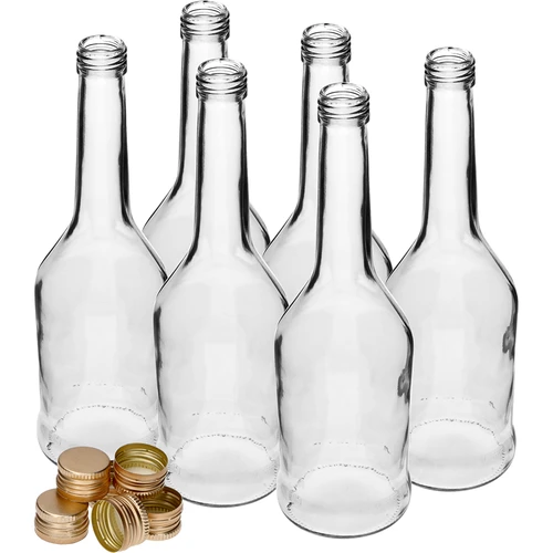 Napoleon flaske 500 ml med skruelåg fi28, 6 stk - 3