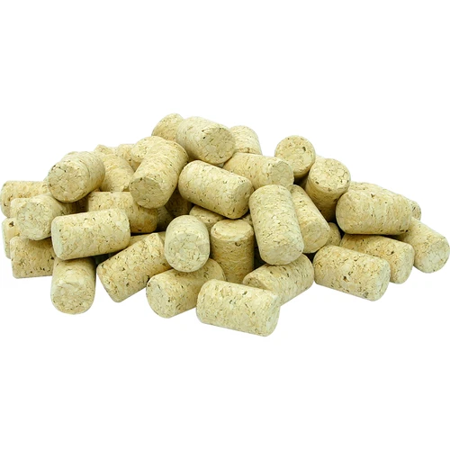 Naturlig prop, cylindrisk d.22x38 20stk.-agglomerat