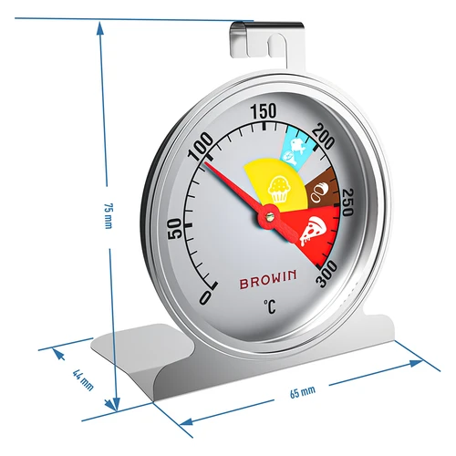 Ovntermometer (0°C til +300°C) Ø4,4cm - 6
