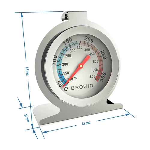 Ovntermometer (50°C til +300°C) Ø6,1cm - 3