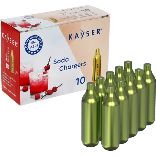 Patroner til SodaJoy sodavandsmaskine, Kayser 10 stk.