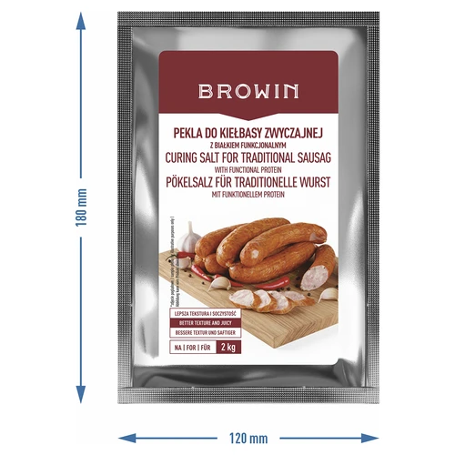 Peklosól - Pekelblanding til kiełbasa zwyczajna, med funktionelt protein, 64 g - 3