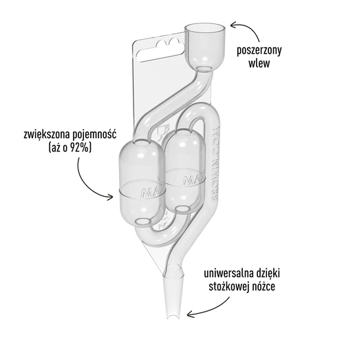 Plastik gærlås MAXI-v2 - 3