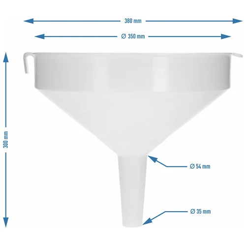 Plastiktragt fi 35 cm - 5
