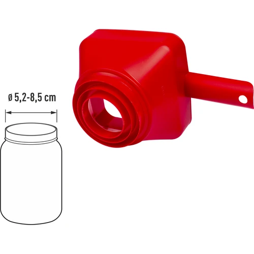 Plastiktragt Kvadratur af Cirklen, fi 52-85 mm - 3