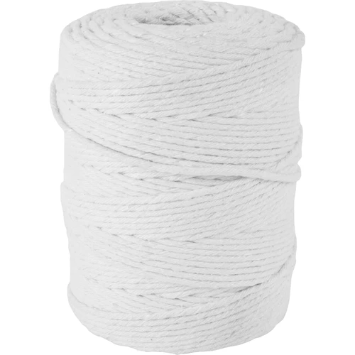 Pølsesnor bomuld hvid (240°C) 145 m