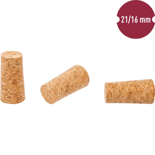 Prop af kork 21/16 mm 50 stk. - 2