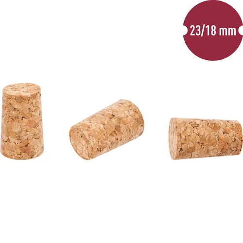 Prop af kork 23/18 mm 10 stk. - 2