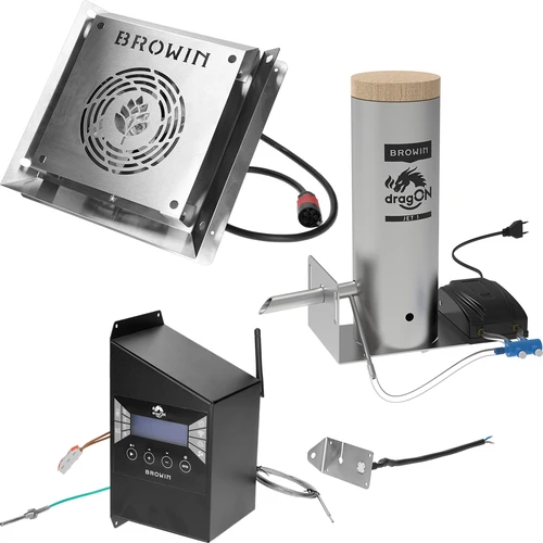 Rammefri rygeovn dragON PLYWOOD NATURE med Wi-Fi-styring, 200L - 7
