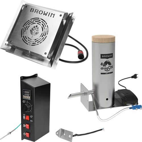 Rammeløs røgeovn dragON PLYWOOD NATURE med digital styring, 200 L - 7