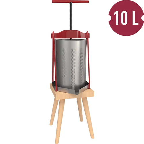 Rammepresse til frugt – med metalbeholder, til 10L - 2