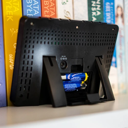 RCC vejrstation, DCF – elektronisk, oplyst, trådløs, sensor, sort - 16