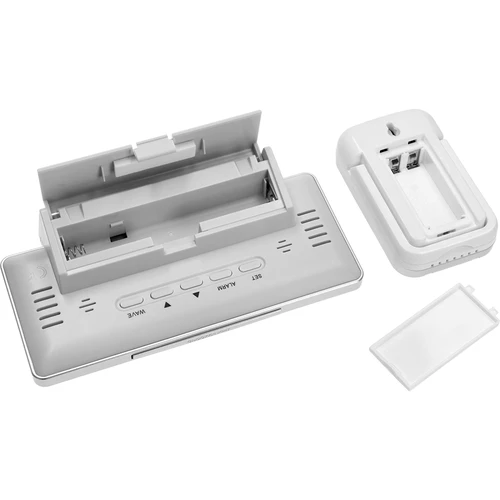 RCC vejrstation, DCF – elektronisk, trådløs, oplyst sensor, hvid - 5