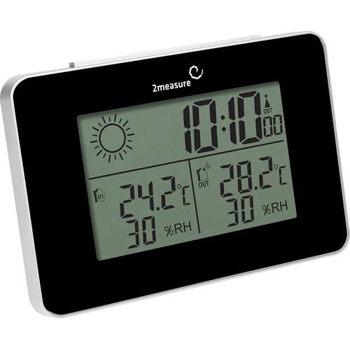 RCC vejrstation – elektronisk, trådløs, oplyst sensor, sort - 3