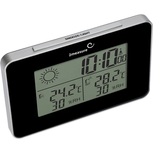 RCC vejrstation – elektronisk, trådløs, oplyst sensor, sort - 4