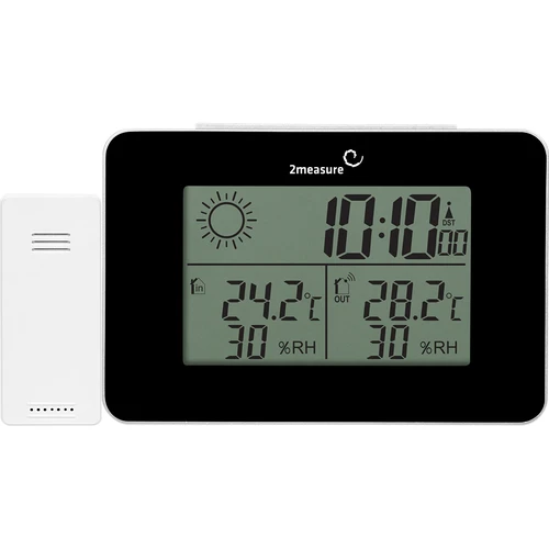 RCC vejrstation – elektronisk, trådløs, oplyst sensor, sort - 6