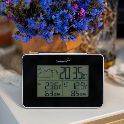 RCC vejrstation – elektronisk, trådløs, oplyst sensor, sort - 13