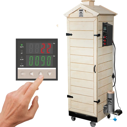 Røgeovn dragON PLYWOOD NATURE – rammefri, modulopbygget, med digital styring, 320 L