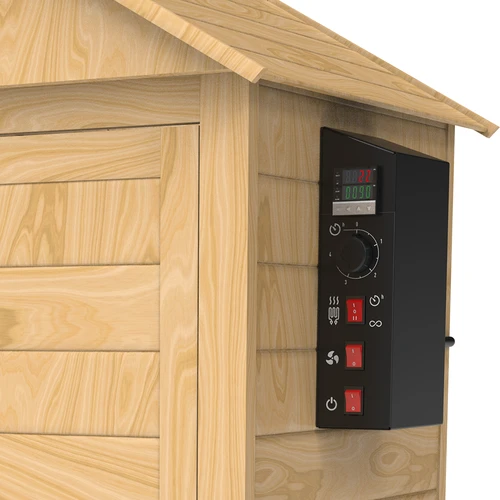Røgeri 200 L dragON Larch E21 - af lærk, med elektrisk varmeelement og controller - 9