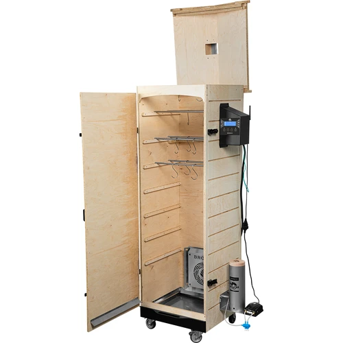 Røgeovn dragON PLYWOOD NATURE – rammeløs, modulopbygget, med Wi-Fi-styring, 320 L - 3