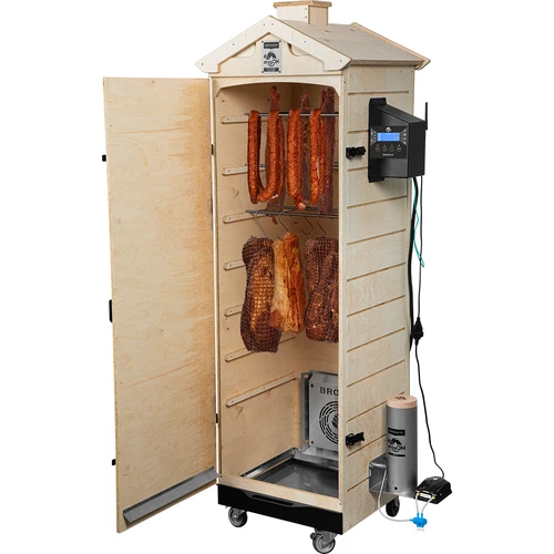 Røgeovn dragON PLYWOOD NATURE – rammeløs, modulopbygget, med Wi-Fi-styring, 320 L - 4