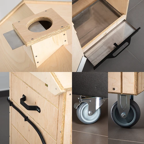 Røgeovn dragON PLYWOOD NATURE – rammeløs, modulopbygget, med Wi-Fi-styring, 320 L - 6