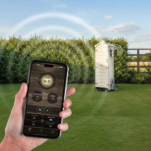 Røgeovn dragON PLYWOOD NATURE – rammeløs, modulopbygget, med Wi-Fi-styring, 320 L - 12