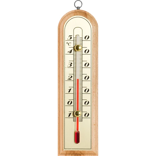 Rumtermometer med gylden skala (-10°C til +50°C) 16cm